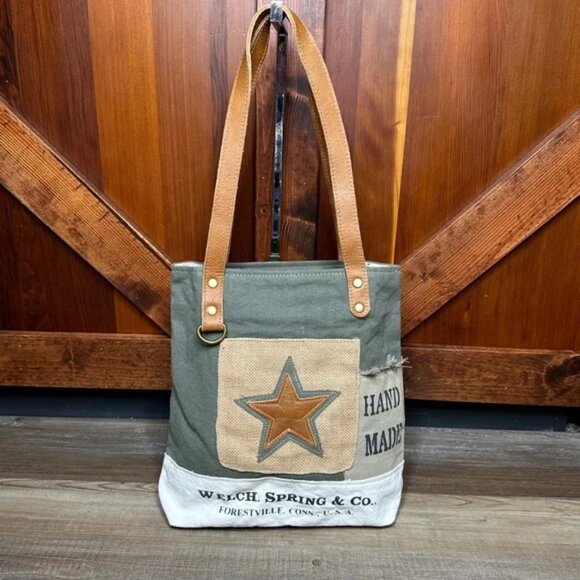 Myra Bag Expedition Tote Upcycled Canvas Purse NWT - Picture 5 of 9